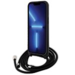 Karl Lagerfeld KLHCP13LSAKCPSK iPhone 13 Pro / 13 6.1" hardcase black Crossbody Saffiano Metal - imagine 4