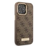 Guess GUHMP13XU4GPRW iPhone 13 Pro Max6,7" brown hard case 4G Logo Plate MagSafe - imagine 4