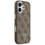 Case Guess 4G Triangle Logo MagSafe for iPhone 17 brown - imagine 4