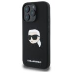 Karl Lagerfeld KLHMP16LSKHPPLK iPhone 16 Pro 6.3" black hardcase Silicone Karl Head Print MagS - imagine 2