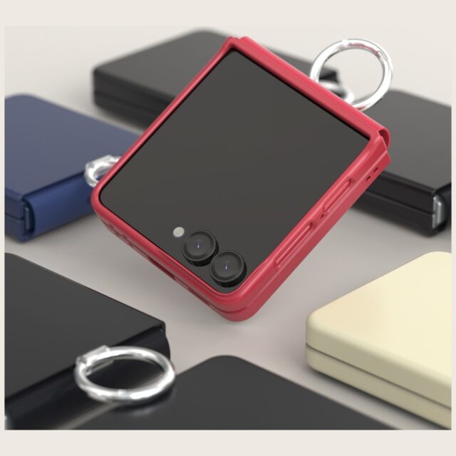 Case Araree Aero Flex R East-Grip Ring  for Samsung Galaxy Z Flip7 pink - imagine 3