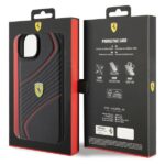 Ferrari FEHCP15MPTWK iPhone 15 Plus /14 Plus 6.7" black hardcase Twist Metal Logo - imagine 8