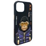 Nimmy case iPhone 15 6.1" black Cool&Cute 2.0 Monkey - imagine 6