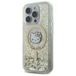 Hello Kitty HKHMP16XLGDIH iPhone 16 Pro  Max 6.9" white gold hardcase Liquid Glitter Fev - imagine 2