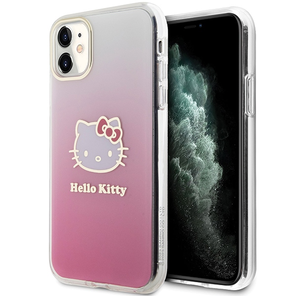 cps-39d0b8a756096cf7e9288d7c8e3f012a-2025-12-06-16-27-43 Hello Kitty HKHCN61HDGKEP iPhone 11 / Xr 6.1" pink hardcase IML Gradient Electrop Kitty Head - imagine 1