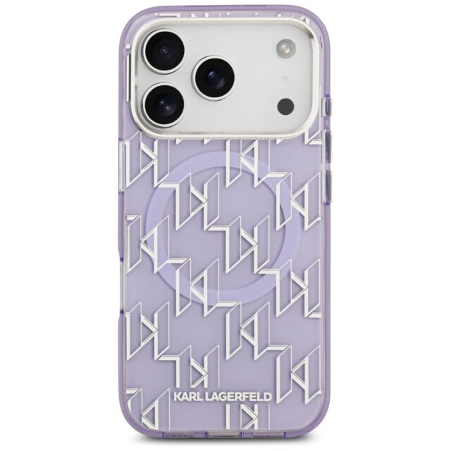 Karl Lagerfeld IML KL Monogram MagSafe Case for iPhone 17 Pro Purple - imagine 3