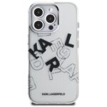 Case Karl Lagerfeld IML Sketched Graphic for iPhone 16 Pro Max transparent - imagine 3