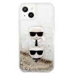 Karl Lagerfeld KLHCP13MKICGLD iPhone 13 /14/15 6,1" gold hardcase Liquid Glitter Karl&Choupette Head - imagine 3