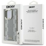 Case DKNY Checkered Pattern Magsafe for iPhone 16 Pro Max beige - imagine 8