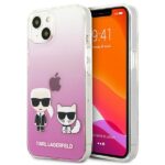 Karl Lagerfeld KLHCP13MCKTRP iPhone 13 / 14 / 15 6,1" hardcase pink Karl & Choupette