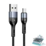 USAMS Braided Cable U55 2A micro USB 1pc for set U55 black 1m SJ450ZJ01 (US-SJ450) SJ450USB