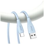 Cable USAMS Green Series SJ714 18W 3A USB-A to USB-C 1m white - imagine 4