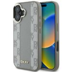 DKNY DKHMP16SPCPVSLE iPhone 16 6.1" beige hardcase Checkered Pattern Magsafe