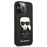 Karl Lagerfeld KLHCP13LOKPK iPhone 13 Pro / 13 6,1" black hardcase Saffiano Ikonik Karl`s Patc - imagine 4