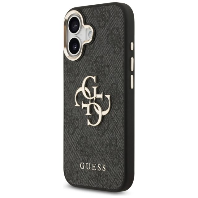 Case Guess 4G Big 4G Classic Logo for iPhone 17 black gold - imagine 2