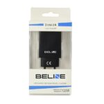 Ład. siec. Beline 2xUSB 2A czarna/black(only head) - imagine 2