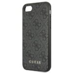Guess GUHCI8G4GFGR iPhone SE 2022 / 2020/ 7 / 8 grey hard case 4G Metal Gold Logo - imagine 6