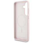 Case Karl Lagerfeld Silicone Graffiti Ikonik Printed Logo MagSafe for Samsung Galaxy S25 pink - imagine 7