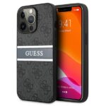 Guess GUHCP13L4GDGR iPhone 13 Pro / 13 6,1"grey hardcase 4G Stripe