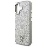 Case Guess Glitter Triangle Logo MagSafe for iPhone 17 silver - imagine 6