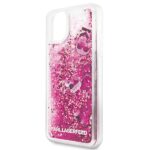 Karl Lagerfeld KLHCN65ROPI iPhone 11 Pro Max rosegold hard case Glitter - imagine 3
