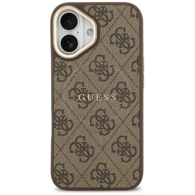 Case Guess 4G PU Classic Logo MagSafe for iPhone 17 brown - imagine 3