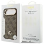 Case Guess 4G Strass Logo MagSafe for iPhone Air brown - imagine 8