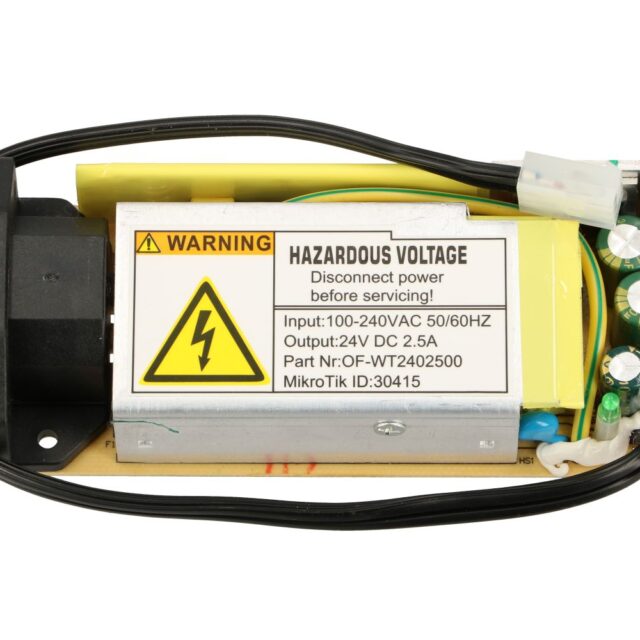 MikroTik 24V2APOW | Power Supply | 24V, 2.5A dedicade for CCR1009-7G-1C-1S+, CRS317-1G-16S+RM