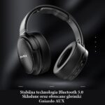 AWEI A780BL Bluetooth on-ear headphones black - imagine 5