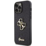Guess GUHCP13XHG4SGK iPhone 13 Pro Max 6.7" black hardcase Glitter Script Big 4G - imagine 2