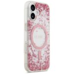 Guess Resin Bottom Glitter MagSafe Case for iPhone 17 Pink - imagine 4