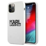 Karl Lagerfeld KLHCP12LSLKLWH iPhone 12 Pro Max 6,7" Silicone Stack Logo white