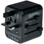 Verbatim Travel Adapter EU/UK/US 2xUSB-A/USB-C PD 20W UTA-02 black 49544 - imagine 3