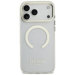 Guess Metal Outline MagSafe case for iPhone 17 Pro Max silver - imagine 3