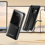 AWEI PowerBank P76K 10000mAh 22.5W black Digital Display - imagine 2