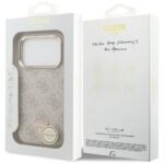 Case Guess 4G Triangle Logo MagSafe for iPhone 17 Pro pink gold - imagine 8
