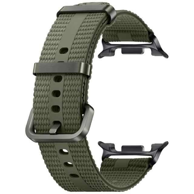 Band Samsung Athleisure for Galaxy Watch8 / Watch8 Classic (S/M) green - imagine 3