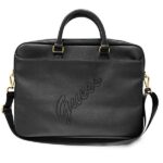 Guess Torba GUCB15PUSASBK 16"black Saffiano Script