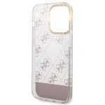 Guess GUHCP14LHG4MHP iPhone 14 Pro 6,1" pink hardcase 4G Pattern Script - imagine 7