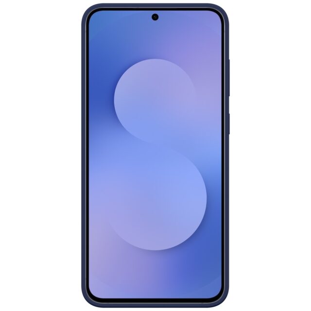 Samsung Silicone Case for Galaxy S25 FE Dark Blue - imagine 3