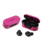 Guess GUTWST31EK TWS Bluetooth headphones + magenta docking station