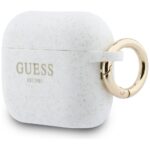 Case Guess Silicone Glitter Ring for AirPods Pro 3 white - imagine 3