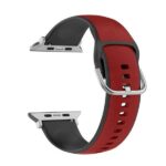 Beline Apple Watch Strap Silico Leather42/44/45/49mm Red-Black/Red-Black Box