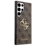 Guess GUHCS23L4GMGBR S23 Ultra S918 brown hardcase 4G Big Metal Logo - imagine 5