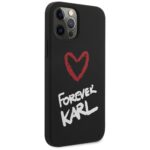 Karl Lagerfeld KLHCP12MSILKRBK iPhone 12/12 Pro 6,1" black hardcase Silicone Forever Karl - imagine 4