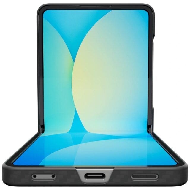 Case Spigen AirSkin Aramid for Samsung Galaxy Z Flip7 black - imagine 9