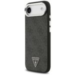 Case Guess 4G Triangle Logo MagSafe for iPhone Air black silver - imagine 2