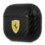 Ferrari FESA3CABK AirPods 3 cover black On Track PU Carbon - imagine 3