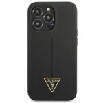 Guess GUHCP13XSLTGK iPhone 13 Pro Max 6,7" black hardcase Silicone Triangle - imagine 3