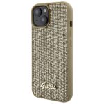 Guess GUHCP15SPMSDGSD iPhone 15 / 14 / 13 6.1" gold hardcase Disco Metal Script - imagine 2